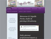 Tablet Screenshot of laiguillepercee.com